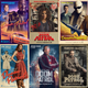 The Doom Patrol in mock movie posters.